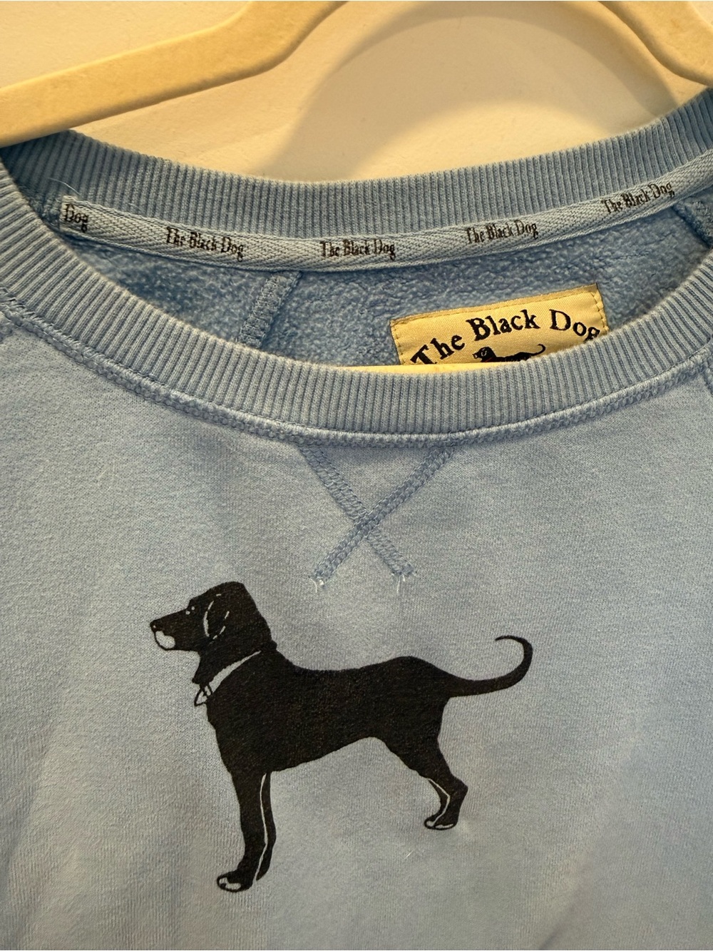 The Black Dog Light Blue Crewneck Sweatshirt - Picture 3 of 4